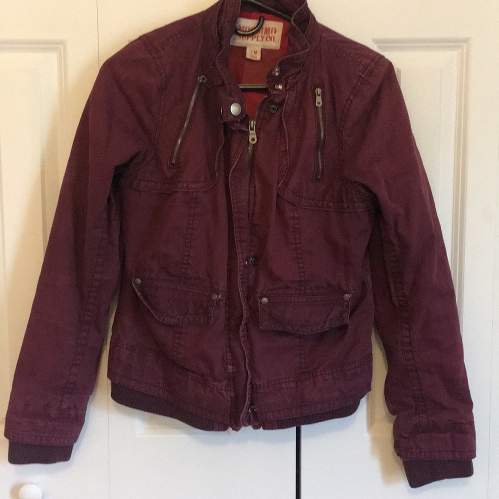 Mossimo Maroon/Wine Utility Jacket